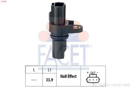 90745 Датчик положения коленвала Ford Transit 2.0-3.2 i/DI/TDE/TDCi 00-> FACET подбор по vin на Brocar