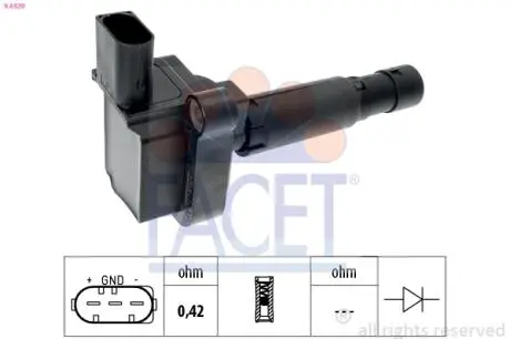 96320 Котушка запалювання Mercedes Benz W203/204/211/212 M271 02-> FACET підбір по vin на Brocar
