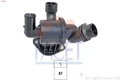 78781 Термостат Audi A4/A5/A6/Q5/ Seat Exeo 2.0 TDI 04- (87C) FACET підбір по vin на Brocar