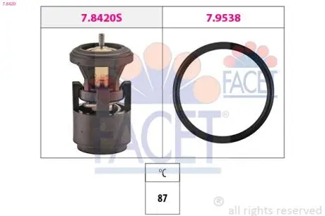78420 Термостат 1.4/1.6 Golf III/IV/Bora/Caddy/Polo FACET подбор по vin на Brocar