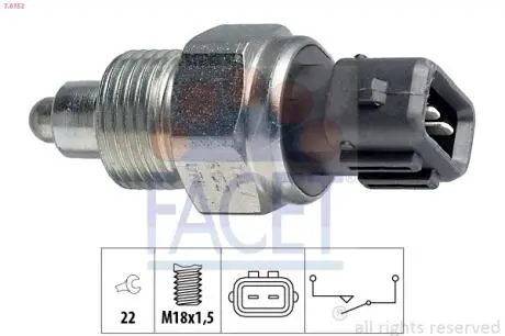 76152 Датчик включения заднего хода VW LT 78-&gt; FACET підбір по vin на Brocar