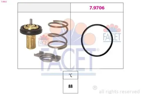 78822 Термостат Fiat Ducato 2.0-2.3 D 11-&gt; FACET підбір по vin на Brocar