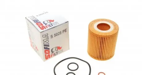 S5028PE Фильтр масляный BMW 3 (E46/E90) /5 (E60) 1.6/2.0/1.8/2.0 SOFIMA подбор по vin на Brocar