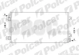 6041K8C2 Радіатор кондиціонера POLCAR підбір по vin на Brocar