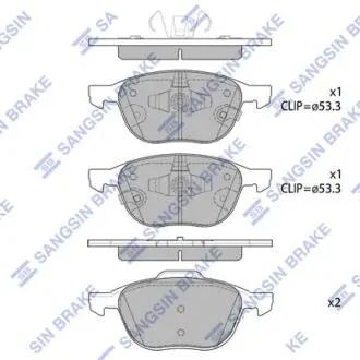 SP1712 Тормозные колодки Hi-Q (SANGSIN) подбор по vin на Brocar