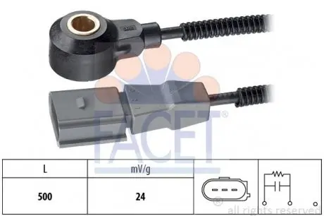 93180 Датчик детонації FACET підбір по vin на Brocar