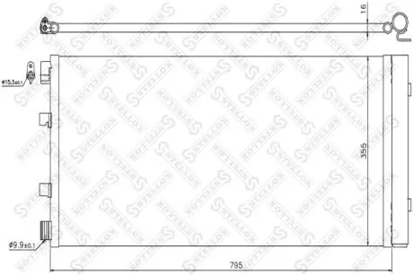 1045737SX Радиатор кондиционера Opel Movano/Renault Master III 2.3 dCi/2.3CDTI 10- STELLOX подбор по vin на Brocar