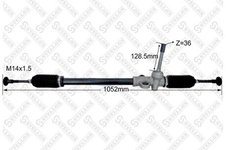 3137270SX Кермова рейка без Г/П Hyundai Accent III (MC) 05-17, Kia Rio II 05-17 STELLOX підбір по vin на Brocar