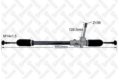 3137270SX Кермова рейка без Г / П Hyundai Accent III (MC) 05-17, Kia Rio II 05-17 STELLOX підбір по vin на Brocar