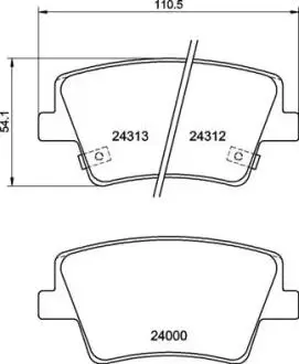 P30117 Колодки гальмівні дискові / комплект 4 шт/ BREMBO підбір по vin на Brocar