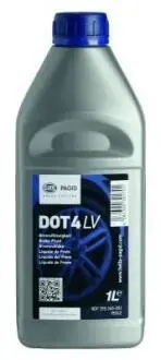 8DF355360051 Гальмівна рідина DOT4 LV (1L) HELLA підбір по vin на Brocar