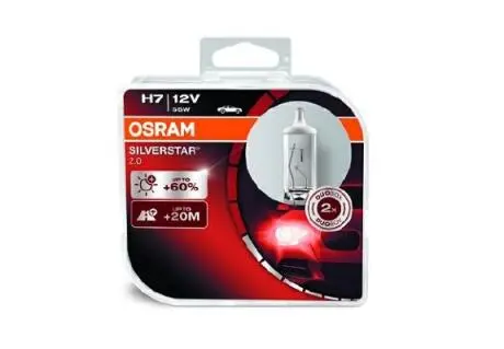 64210SV2HCB Автолампа Osram 64210SV2-HCB Silverstar 2.0 H7 PX26d 55 W прозора OSRAM підбір по vin на Brocar
