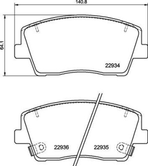 P30119 KLOCKI HAMULC. KIA STINGER 17- PRZÓD BREMBO підбір по vin на Brocar