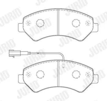 573849J KLOCKI HAM./PRZ/ FIAT DUCATO 18 06- JURID подбор по vin на Brocar