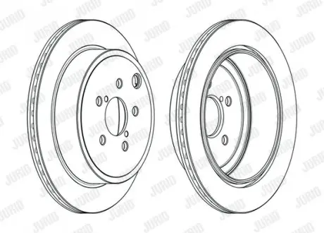 563109JC Диск тормозной (задний) Subaru Outback 09-15 (290x18) JURID підбір по vin на Brocar