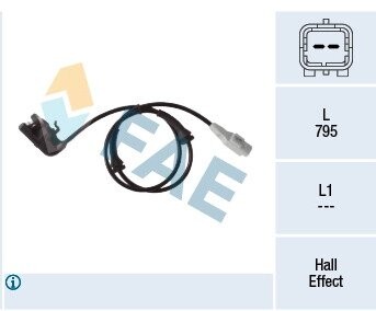 78405 Датчик ABS CITROEN PEUGEOT FAE підбір по vin на Brocar