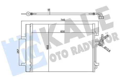 386200 FORD Радиатор кондиционера Galaxy,Mondeo IV,S-Max,LandRover Freelander,Range Rover Evoque,Volvo S60/80,V70III,XC60/70 KALE OTO RADYATOR подбор по vin на Brocar