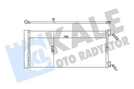 345575 Радиатор кондиционера Trafic III,Opel Vivaro B,Fiat,Nissan NV300 14- KALE OTO RADYATOR подбор по vin на Brocar