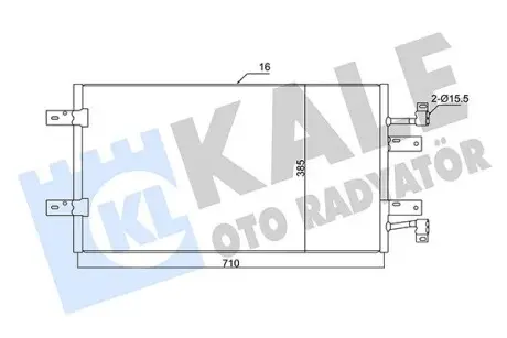 350720 Радиатор кондиционера Trafic II,Opel Vivaro,Nissav 2.0/2.5cDi 06- KALE OTO RADYATOR подбор по vin на Brocar