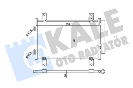 345350 Радиатор кондиционера Jumper,Fiat Ducato,Peugeot 2.0/2.8HDI 02- KALE OTO RADYATOR підбір по vin на Brocar