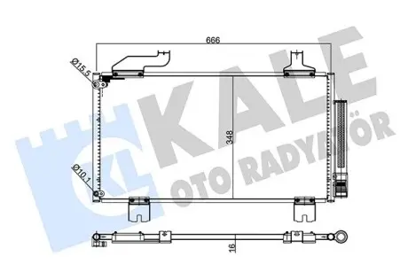 345715 HONDA Радиатор кондиционера Accord VIII 2.0/2.4 08-,Accord IX 44653-14 KALE OTO RADYATOR подбор по vin на Brocar