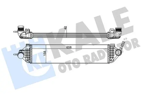 344915 Інтеркулер Ford C-Max II, Focus III, Grand C-Max, Kuga II (344915) KALE OTO RADYATOR KALE OTO RADYATOR підбір по vin на Brocar