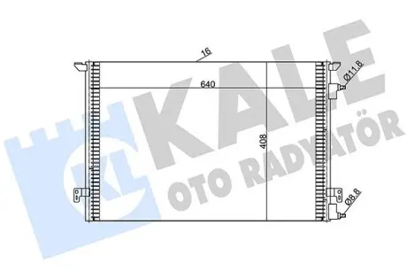 388900 Радіатор кондиціонера Signum,Vectra C 1.9CDTi/2.2DTI 02-,Fiat Croma KALE OTO RADYATOR підбір по vin на Brocar