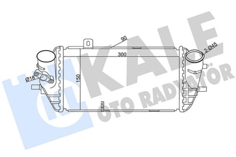 344950 HYUNDAI Интеркулер Elantra,i20/30,Kia Ceed,Rio III,Soul 1.1/1.6CRDi KALE OTO RADYATOR підбір по vin на Brocar