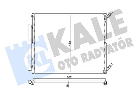 342470 Радіатор кондиціонера FJ Cruiser,Land Cruiser Prado 120 -2 KALE OTO RADYATOR підбір по vin на Brocar