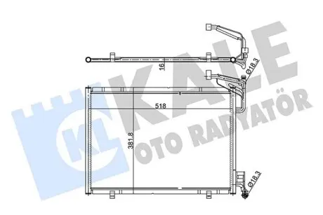 353870 Радиатор кондиционера B-Max,Fiesta VI,Transit Courier -12 KALE OTO RADYATOR подбор по vin на Brocar