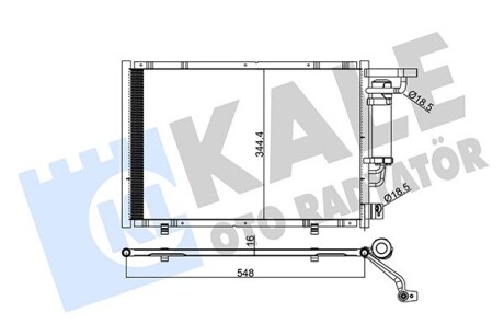 347320 Радиатор кондиционера B-Max,Fiesta VI,Transit Courier -14 KALE OTO RADYATOR подбор по vin на Brocar