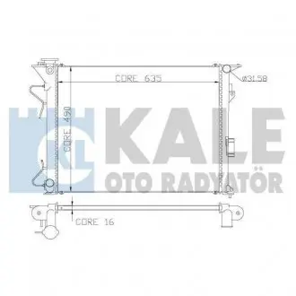 369800 Радиатор охлаждения Hyundai Grandeur, Sonata V, Kia Magentis (369800) KALE OTO RADYATOR KALE OTO RADYATOR подбор по vin на Brocar
