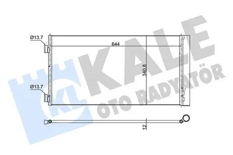353170 Радіатор кондиціонера Mini Cooper,One,Clubman,Countryman, KALE OTO RADYATOR підбір по vin на Brocar