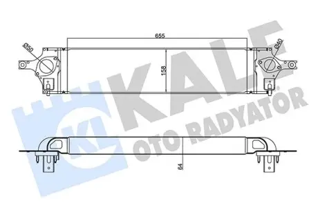 345125 Інтеркулер X-Trail 2.0dCi 07-,Renault Koleos I -8 KALE OTO RADYATOR підбір по vin на Brocar