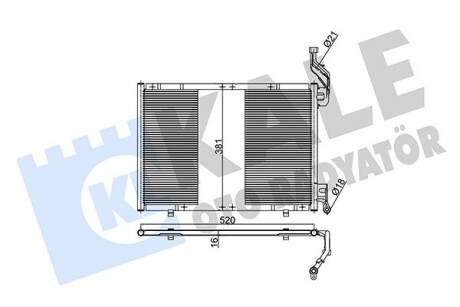 350580 Радиатор кондиционера B-Max,Fiesta VI 1.6TDCi -9 KALE OTO RADYATOR підбір по vin на Brocar