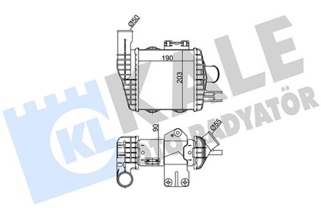 348670 HYUNDAI Интеркулер Tucson,Kia Sportage II 2.0CRDi 04- KALE OTO RADYATOR подбор по vin на Brocar