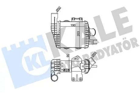 348670 HYUNDAI Интеркулер Tucson,Kia Sportage II 2.0CRDi 04- KALE OTO RADYATOR подбор по vin на Brocar
