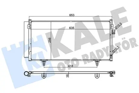 389500 Радіатор кондиціонера Subaru Forester, Impreza, Xv (389500) KALE OTO RADYATOR KALE OTO RADYATOR подбор по vin на Brocar