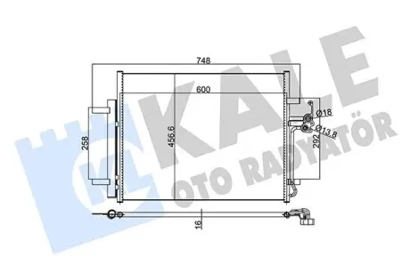 350590 Радиатор кондиционера с осушителем Mondeo IV -7 KALE OTO RADYATOR подбор по vin на Brocar