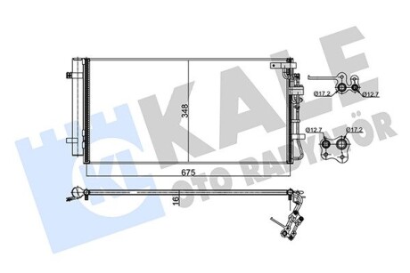 345475 Радиатор кондиционера Kia Carens III (345475) KALE OTO RADYATOR KALE OTO RADYATOR подбор по vin на Brocar