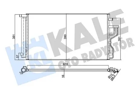 379600 Радиатор кондиционера Hyundai IX35, Kia Sportage (379600) KALE OTO RADYATOR KALE OTO RADYATOR подбор по vin на Brocar