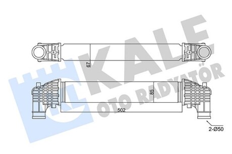 352420 Интеркулер Sharan,Ford Galaxy,Seat 1.8T/1.9TDI 95- KALE OTO RADYATOR подбор по vin на Brocar