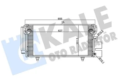 389900 SUBARU Радиатор кондиционера Legacy IV,Outback 03- KALE OTO RADYATOR подбор по vin на Brocar