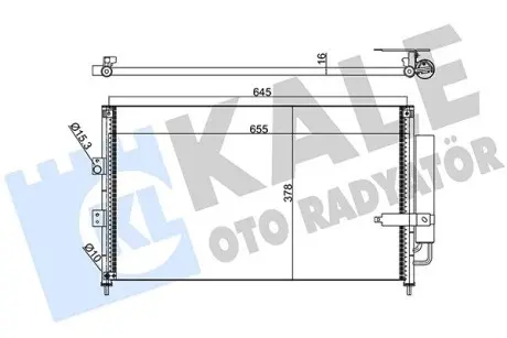 386900 Радіатор кондиціонера Honda Civic VIII (386900) KALE OTO RADYATOR KALE OTO RADYATOR підбір по vin на Brocar