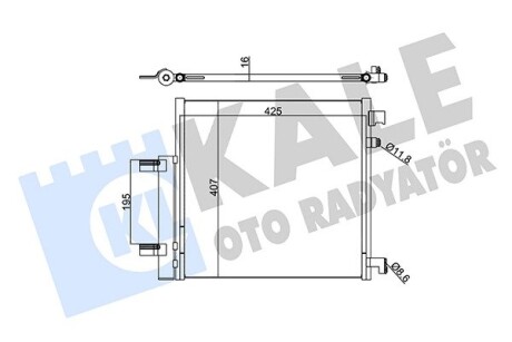 342515 CHEVROLET Радиатор кондиционера Spark 1.0/1.2 10- KALE OTO RADYATOR подбор по vin на Brocar