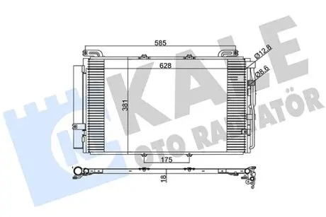391300 Радиатор кондиционера Hyundai MatrIX (Fc) (391300) KALE OTO RADYATOR KALE OTO RADYATOR підбір по vin на Brocar