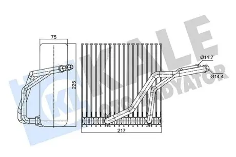 350145 Випарник Audi A3,Bora,Golf IV,Skoda Octavia II KALE OTO RADYATOR підбір по vin на Brocar