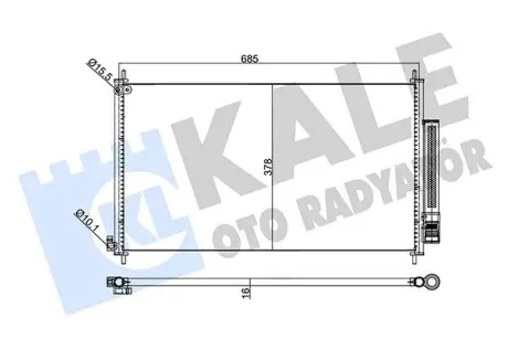 345720 Радиатор кондиционера Honda Cr-V IV (345720) KALE OTO RADYATOR KALE OTO RADYATOR підбір по vin на Brocar