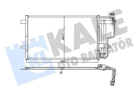 345490 Радіатор кондиціонера Mazda 3 1.6/2.2 08- KALE OTO RADYATOR підбір по vin на Brocar