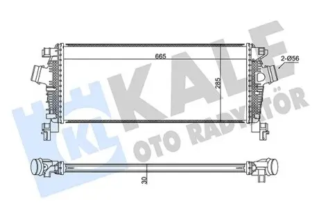 350925 Інтеркулер Insignia,Zafira,Chevrolet Cruze 1.4 KALE OTO RADYATOR підбір по vin на Brocar